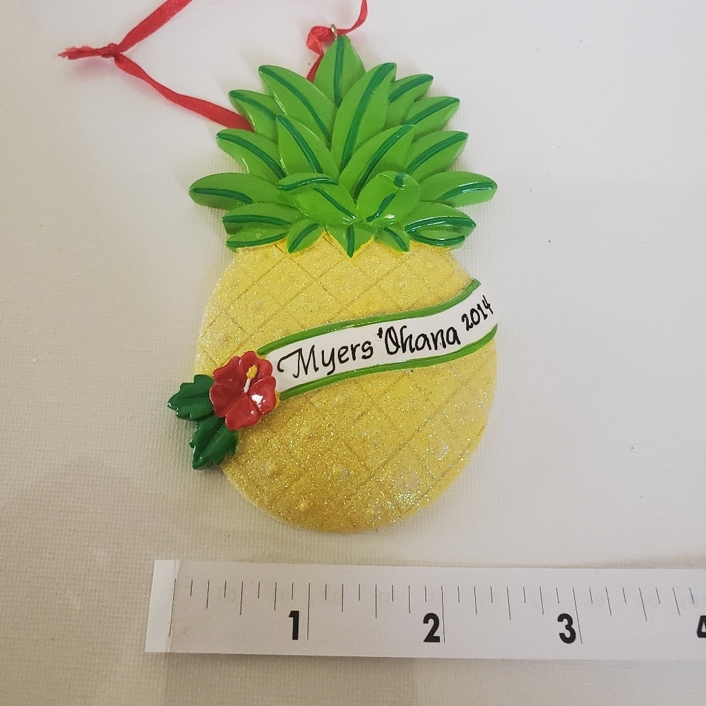 Hawaiian "Meyer's Ohana" Souvenir Ornament - Picture 5 of 6